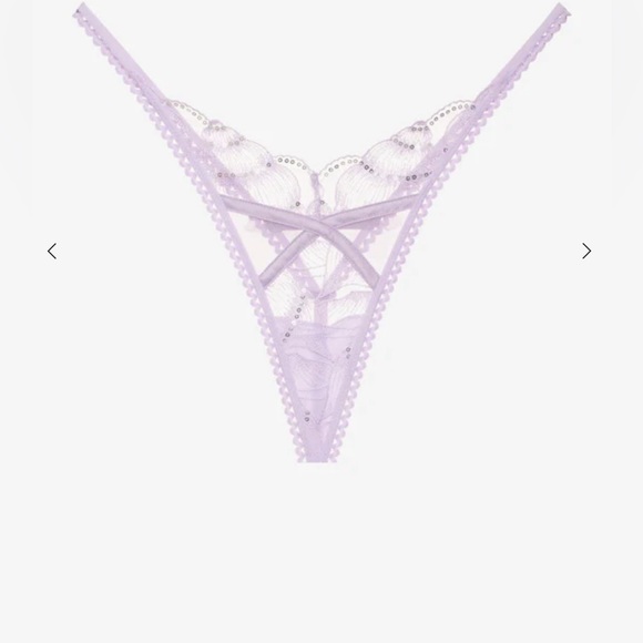 ❤️NWT For Love & Lemons Purple Sequined Bra & Panty Set Size M❤️ - Picture 11 of 17